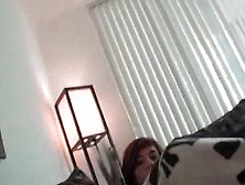 Teen Cutie Blowing Her Boyfriends Hard Cock In Bed