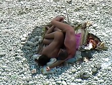 Voyeur Captures Couple Secretly Fucking At A Nudist Beach