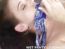 Lesbian Bffs Licking Wet Panties