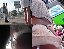 Real Upskirt Vid Shows Hottie's Amazing Skinny Butt