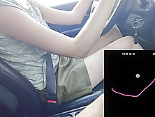 Home-Made Lovers Use Remote Control Toy When She Drive A Car She Is Very Horny And Want To Jerk Off