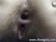 Hairy Teen Gets Her Ass Fingered