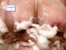 Milf Soaps Suds Rubs 40K Big Tits And Sprays Milk From Huge Nipp