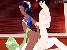 Nessa Fucked Hard By Trainer Red With The Support Of Gardevoir | Pokemon Hentai