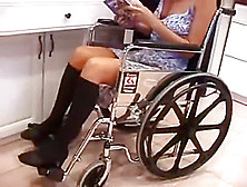 Paraplegic Wheelchair Pretender Renee In Lesbian Sex