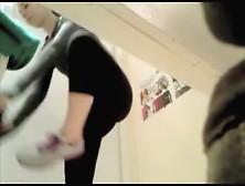 Sexy Teen In Fitting Room Changes But Keeps Her Tights On