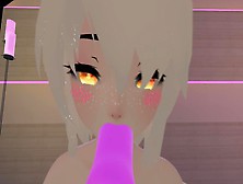 Attractive Virtual Angel Has Fun With Her New Toys (Loud Moaning And Point Of View) In Vrchat