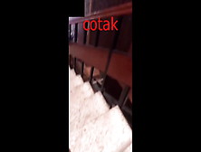 Cotak Turkish Rides On The Stairs Inside The Apartment