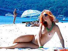 Hot Nudist Teen Loves Spending A Day On A Beach With Her Friends