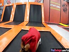 Thai Amateur Cougar Mistress Having Fun On A Trampoline And Screwed At Home