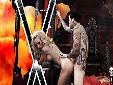 Tattooed Devil Sarah Jessie Gets Fucked From Behind After Giving Head