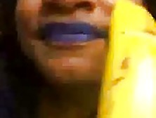 Sucking A Banana On Skype