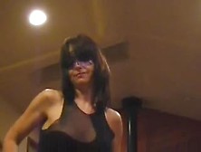 Masked Milf Dances And Plays With Her Pussy