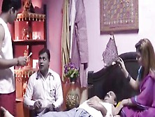 Husband Was Sleeping,  So The Aroused Hindu Milf Banged Her Young Stepson