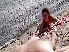 Penis Flash On Beach - Little Cock Outdoors Flashing