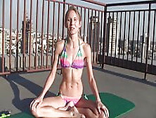 Naked Yoga Bikini Warmup Thailand With Elke