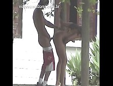 Neighbor Finds Young Couple Fucking In The Garden And Records Video For Internet Users