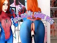 Mary Jane Spider Man Cosplay Fucking With Her Sex Machine Anal Sex