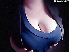 Horny Cougar Plays With Her Big Tits