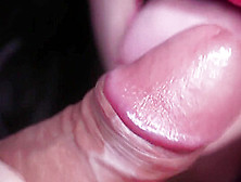 Close-Up Red Lips Bj Tongue Play And Oral Cream Pie