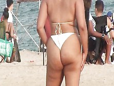 Hot Milf With Huge Bottom Comes To Local Beach