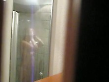 Gitte Voyeurered In Shower