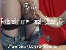 Femdom Trick To Reduce The Size Of The Cock Submissive