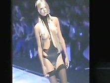 Stunning Catwalk Models Unveil Perky Tits At A Fashion Show