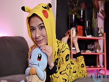 Squirtle Is No Match For Mae Rainz And Get's Destroyed In Her Squirt!!! - Oiled And Dripping!!!!