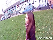 Ginger Girl Gets Fucked In The Street