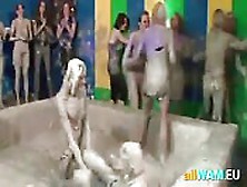 Crazy Paint Wrestling With Sexy Chicks
