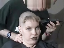 Woman Shaves Bald