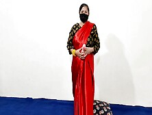 Sexy Indian Bhabhi Riding Dildo In Beautiful Saree