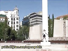 Outdoor Public Bdsm Slave – Slut Disgraced On Streets Of Madrid
