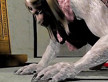 Zoe & The Beast Futa - 3D Werejackal Transformation