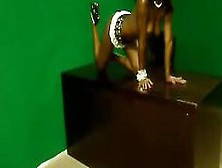 Striptease Photo Shoot- Sexy Sapphire On Set