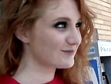 Red Haired Curly Skank With An Inked Vagina During Interracial Sex With A Bbc