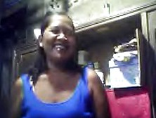Filipina Grandma Merlen Dela Victoria 53 Showing Her Bo