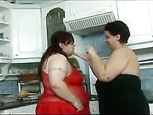 Fat Lesbian Sex In Kitchen,  Free Kitchen Sex Porn Video A5 E