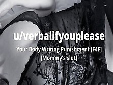 [F4F] Mommy Writes On Your Body [British Dyke Audio]