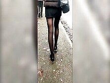 Candid 19 Year Mature Miniskirt