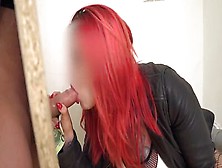 Gloryhole Bigass Redhead Slut Fucked By Priest In Toilet