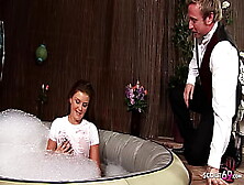 Wet Clothed Cfnm Sex With Hot Braces Teeny Elle Brook And Stranger
