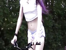 Skyla Pink Slim Milf Beauty Bike Rides Booty Eating My Shorts