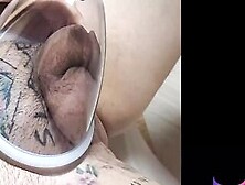Pumping Tattoo Slave Cock,  Breast.  Korean Femdom 001