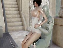 3D Animated Hentai Monster Attacks At The Bath House Part 2