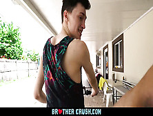 Brothercrush - Teaching His Little Stepbrother To Deepthroat