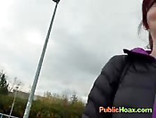 Chick Gets Paid To Suck Cock Outdoors