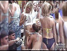 Super-Naughty Strippers Nude During A Fest