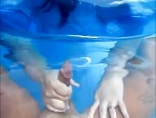 Mom Sneaks Step Son Underwater Handjob & Cum Underwater Swiming
